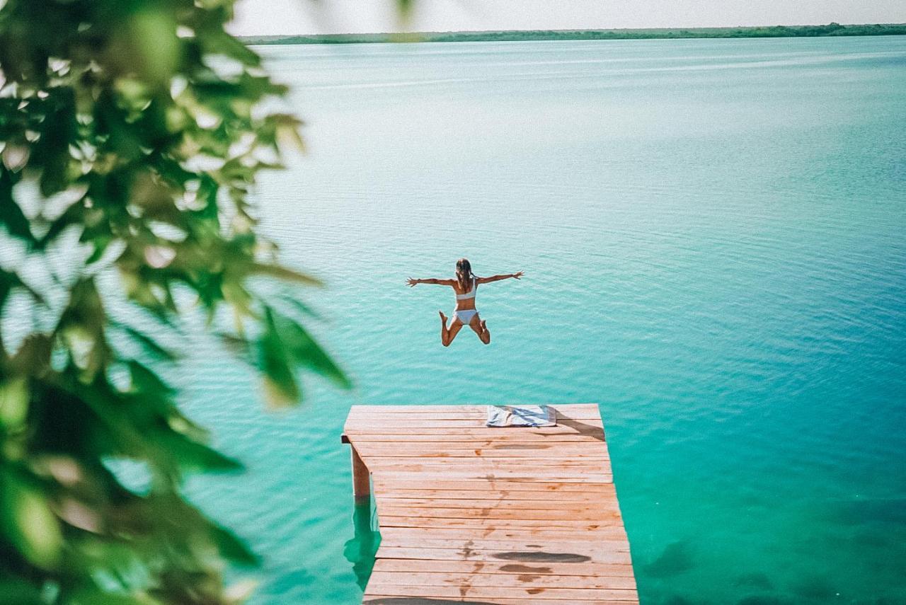 Hotel Awazul Bacalar Ngoại thất bức ảnh