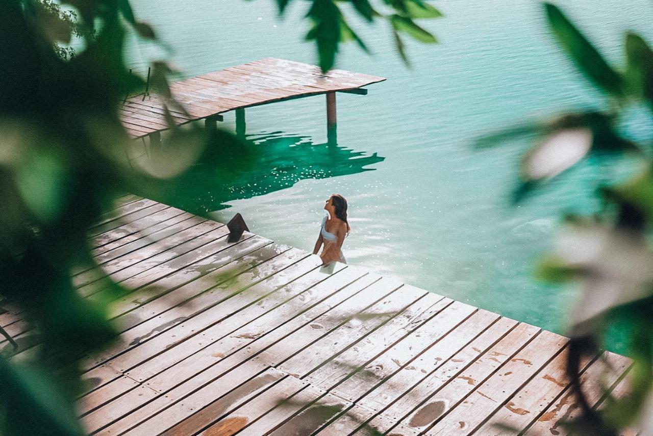Hotel Awazul Bacalar Ngoại thất bức ảnh