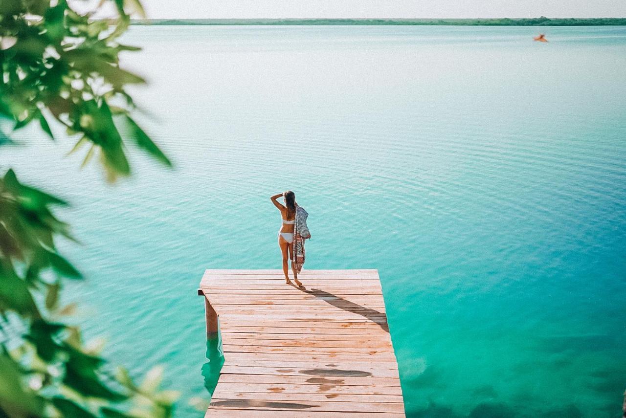Hotel Awazul Bacalar Ngoại thất bức ảnh